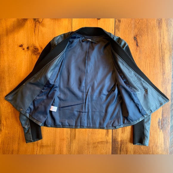 Cut25 blue leather jacket. Size 4 - Picture 7 of 11
